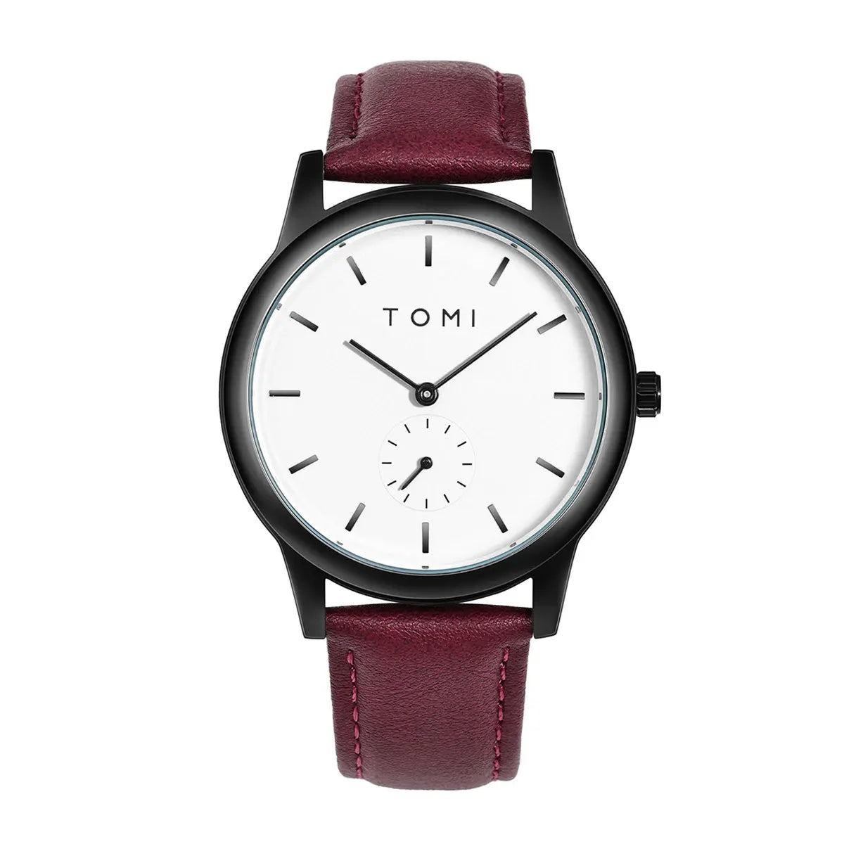 TOMI Fashion Men's Two Pin Half Belt Watch Casual and Minimalist Men's Quartz Watch