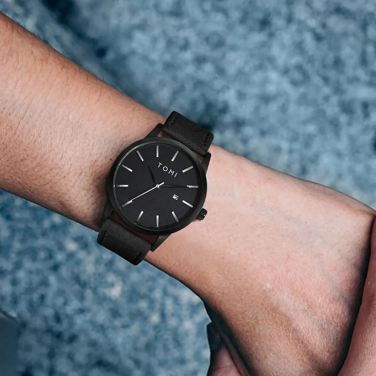 TOMI Brand Fashionable Men's Watch Luxurious Small Disc Dial Design Quartz Watch