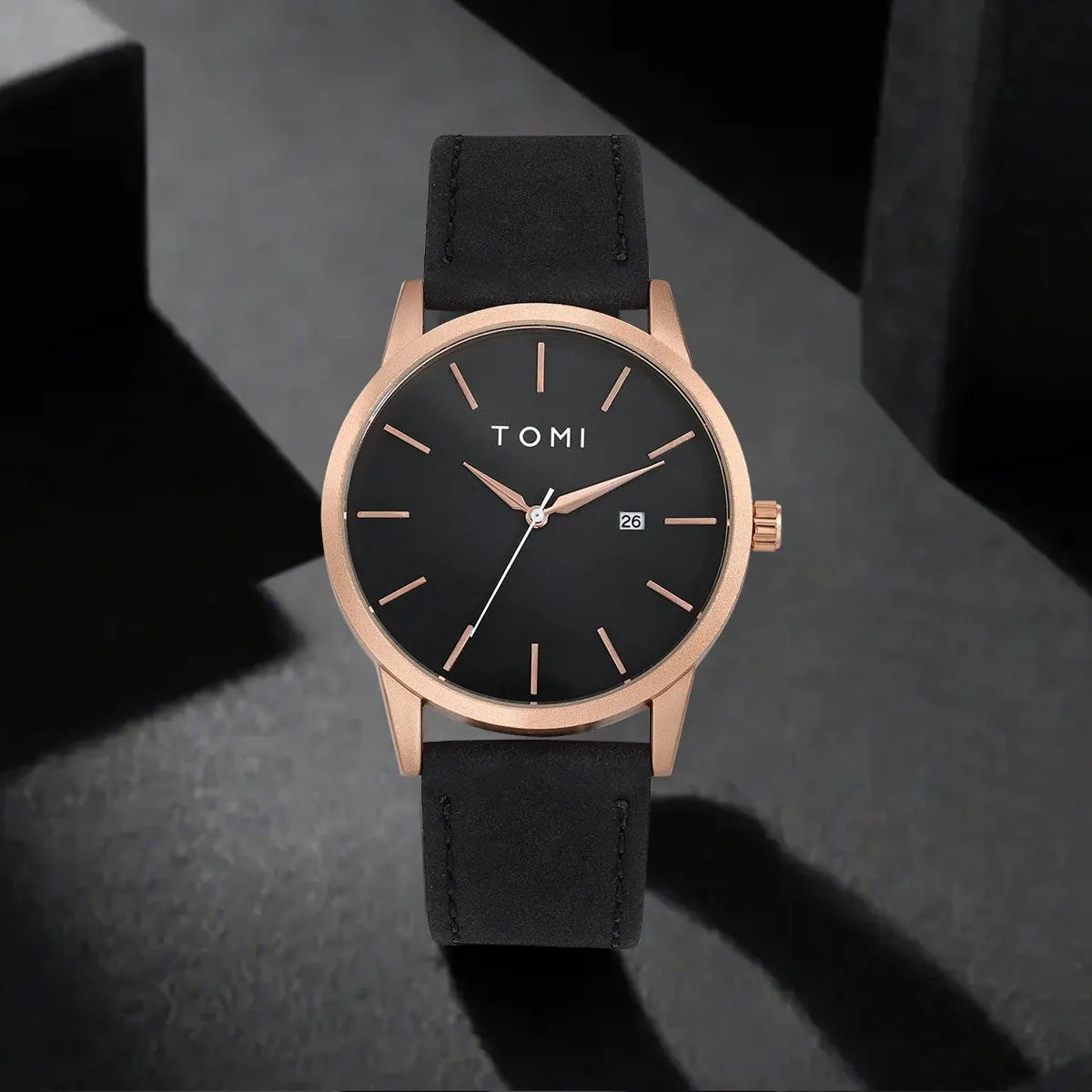 TOMI Brand Fashionable Men's Watch Luxurious Small Disc Dial Design Quartz Watch