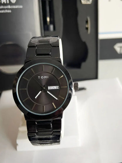 TOMI Luxury Business Men's Watch Gift Box Set High Quality Simple and Versatile Quartz Watch for Men Relogio Masculino in Pakistan