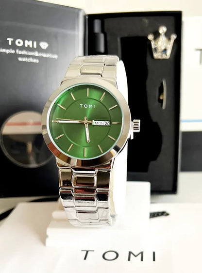 TOMI Luxury Business Men's Watch Gift Box Set High Quality Simple and Versatile Quartz Watch for Men Relogio Masculino in Pakistan